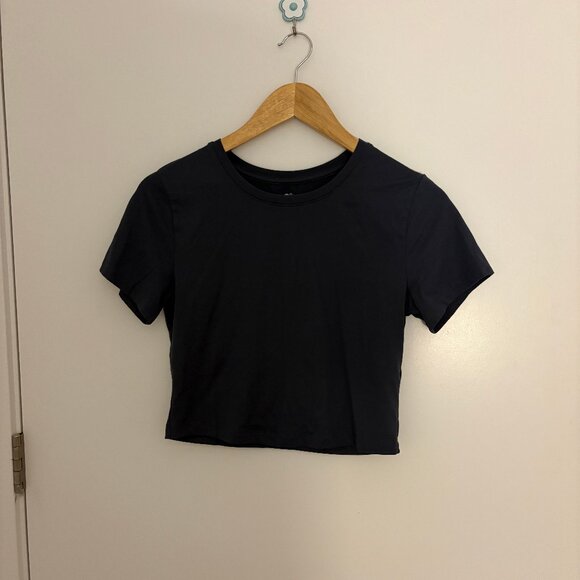 Roots dark purple workout bra and leggings set - Picture 2 of 3